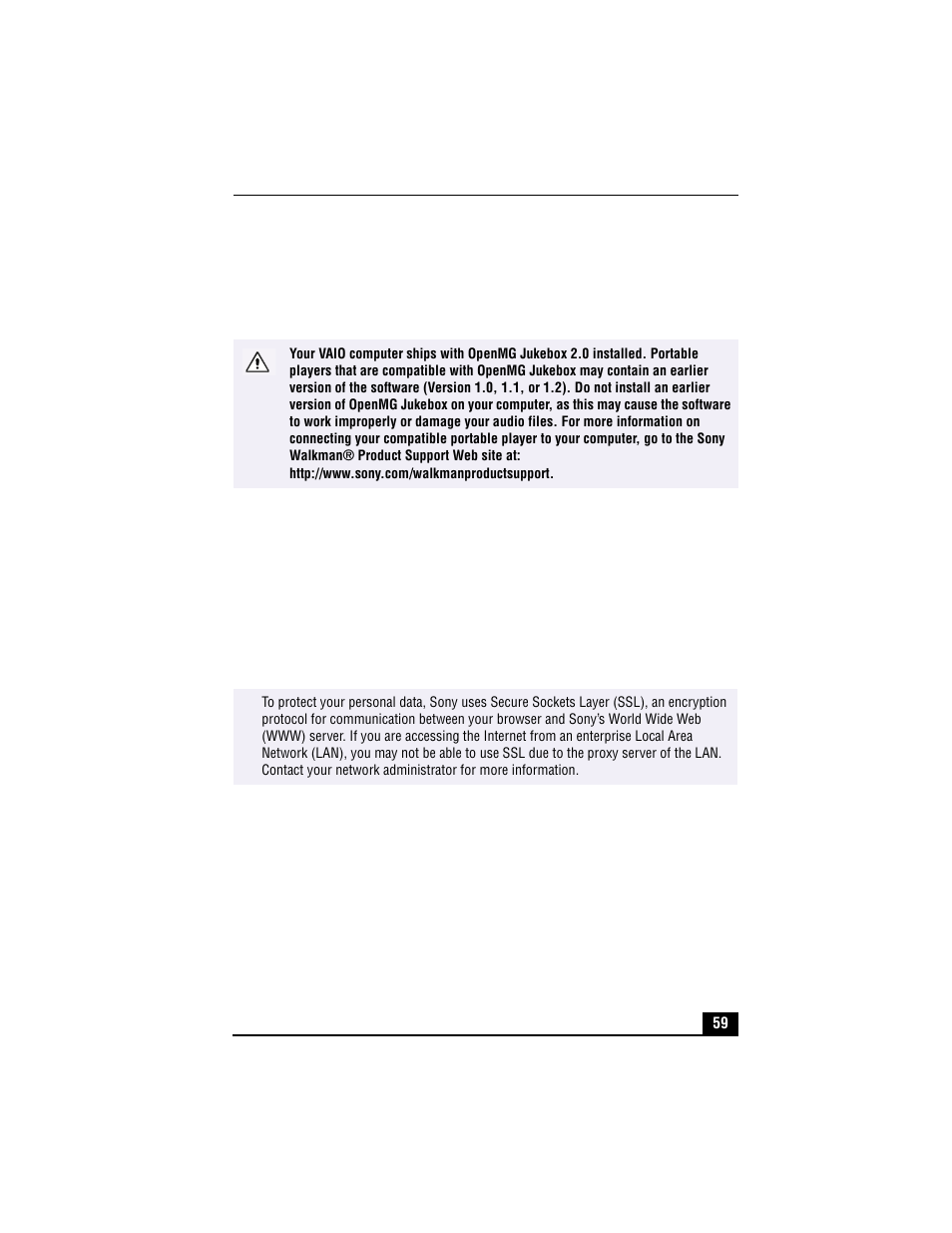 Sony VAIO PCV-RX490TV User Manual | Page 61 / 142