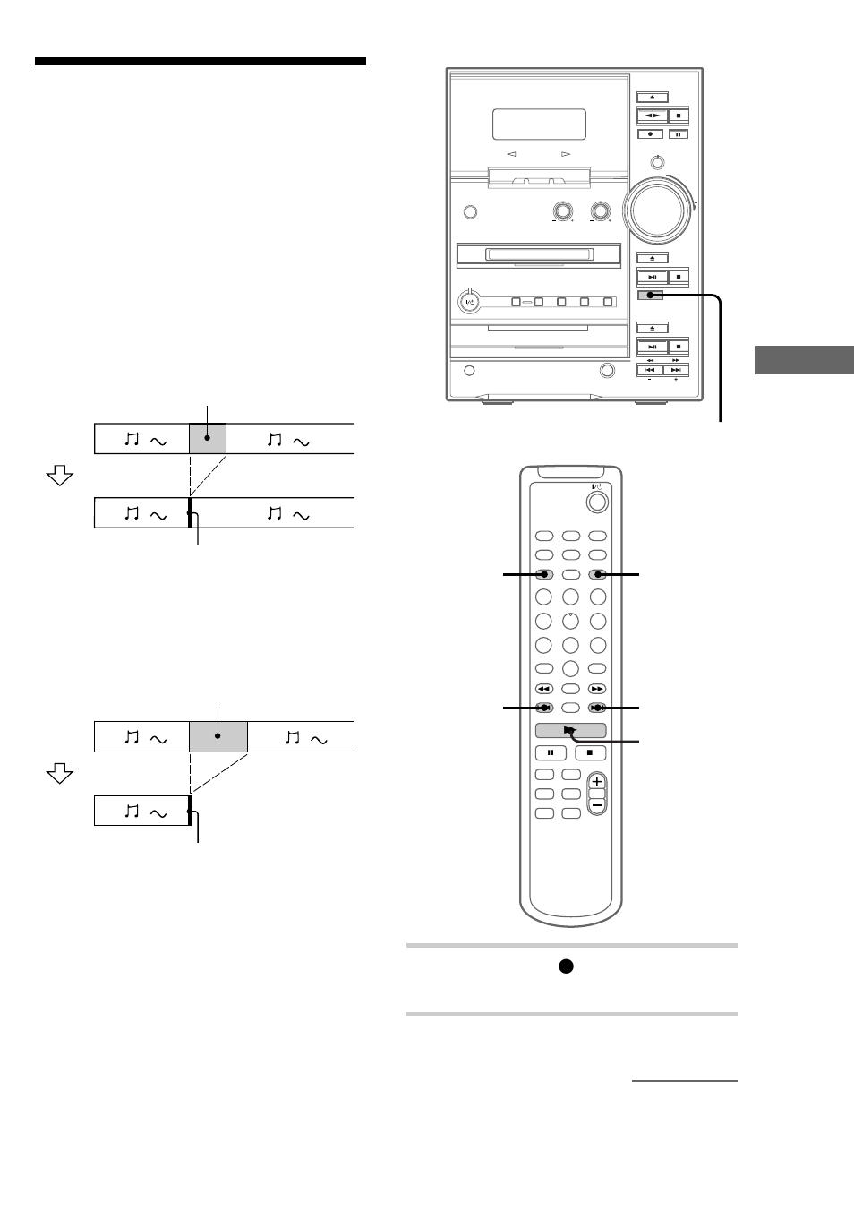 Making a space between tracks 3 seconds long | Sony CMT-CP33MD User Manual | Page 39 / 88