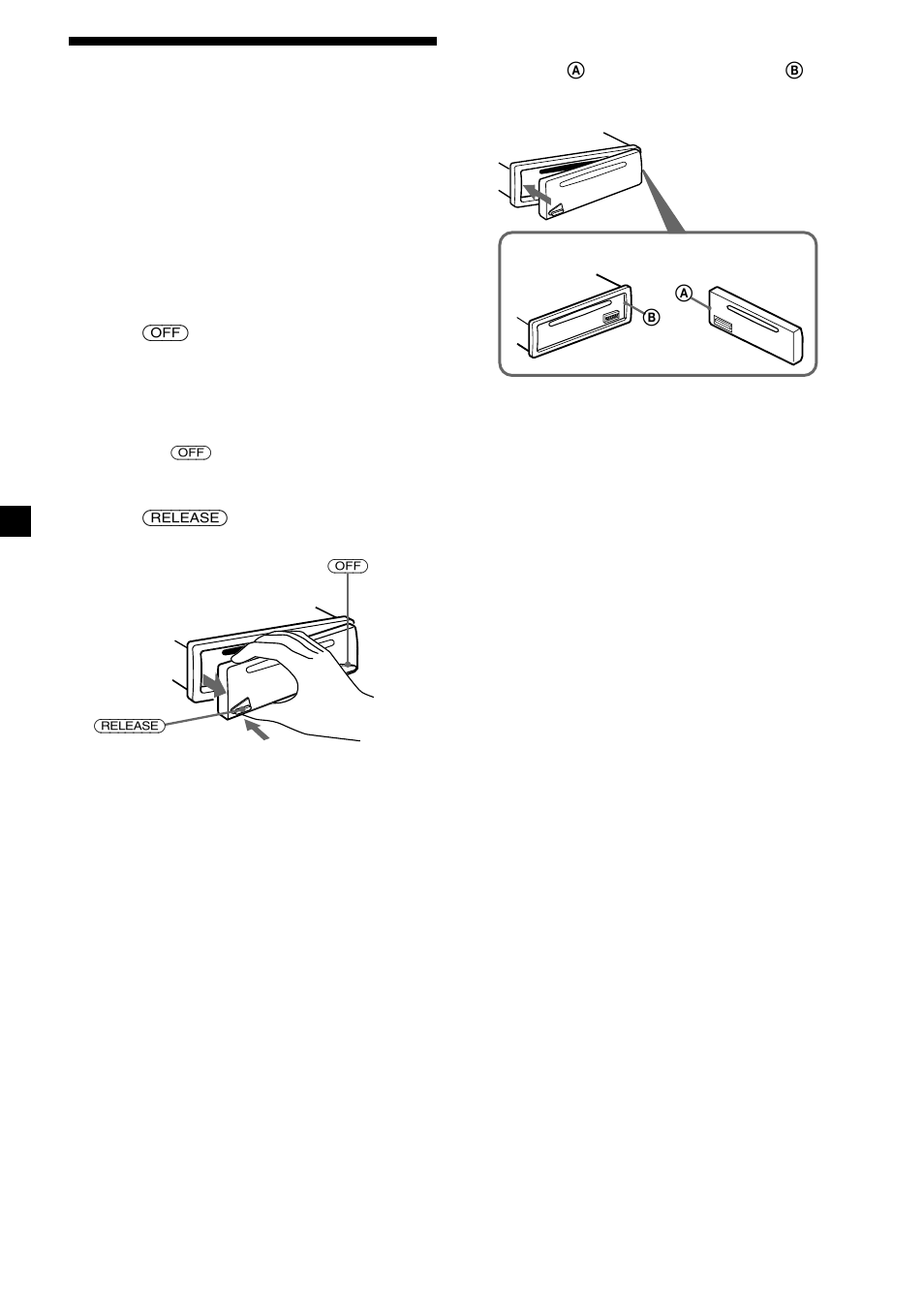 Detaching the front panel, 8detaching the front panel | Sony CDX-CA580X User Manual | Page 8 / 40