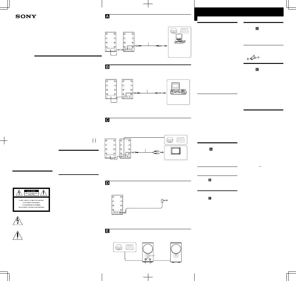 Sony SRS-Z750PC User Manual | 2 pages