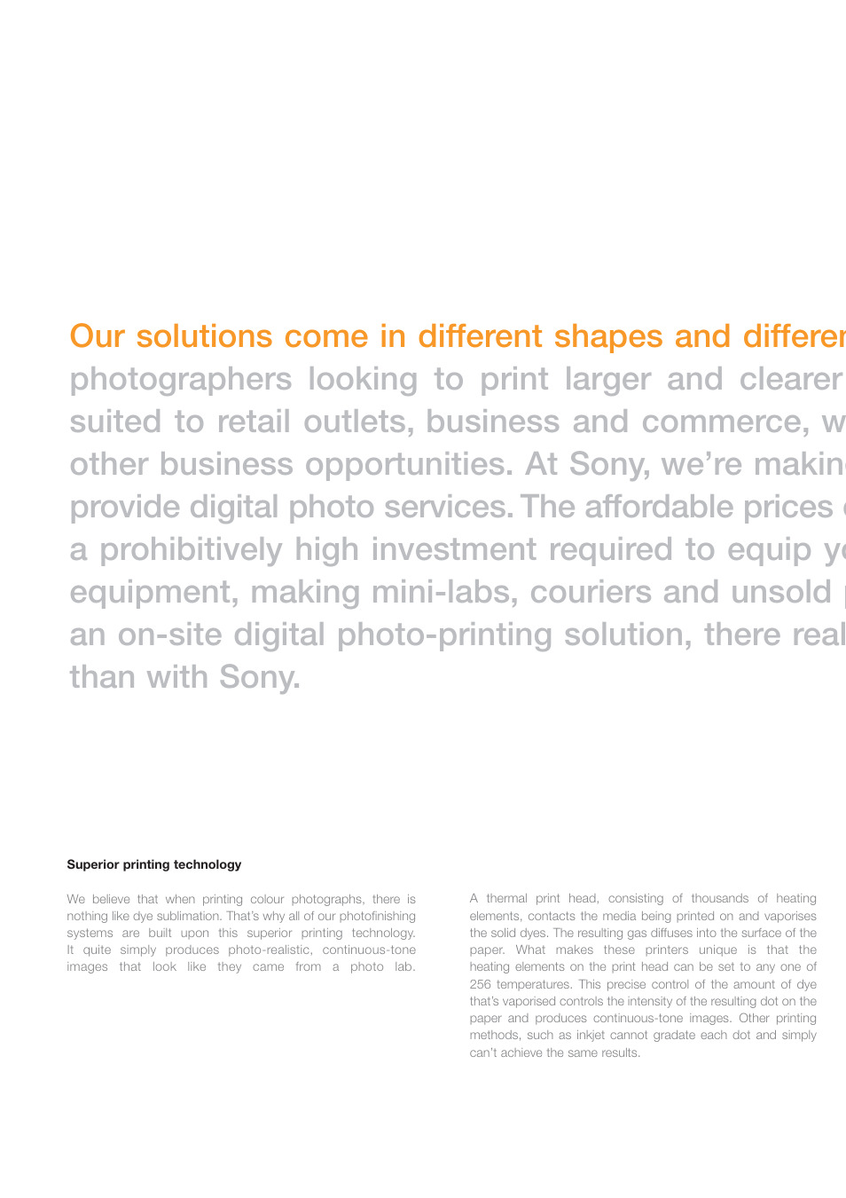 Sony Professional Photo Printer User Manual | Page 3 / 22