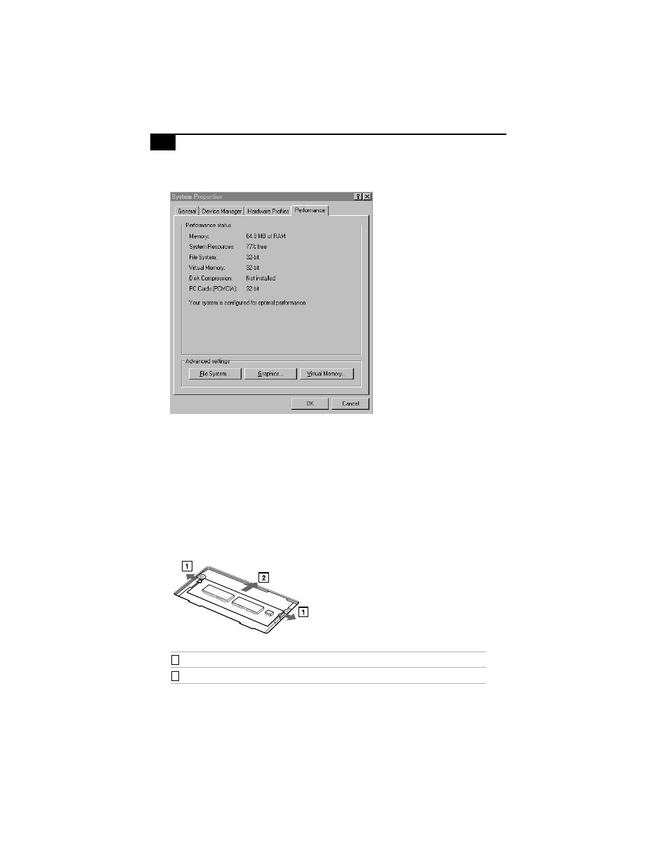 To remove a memory module | Sony PCG-838 User Manual | Page 108 / 121