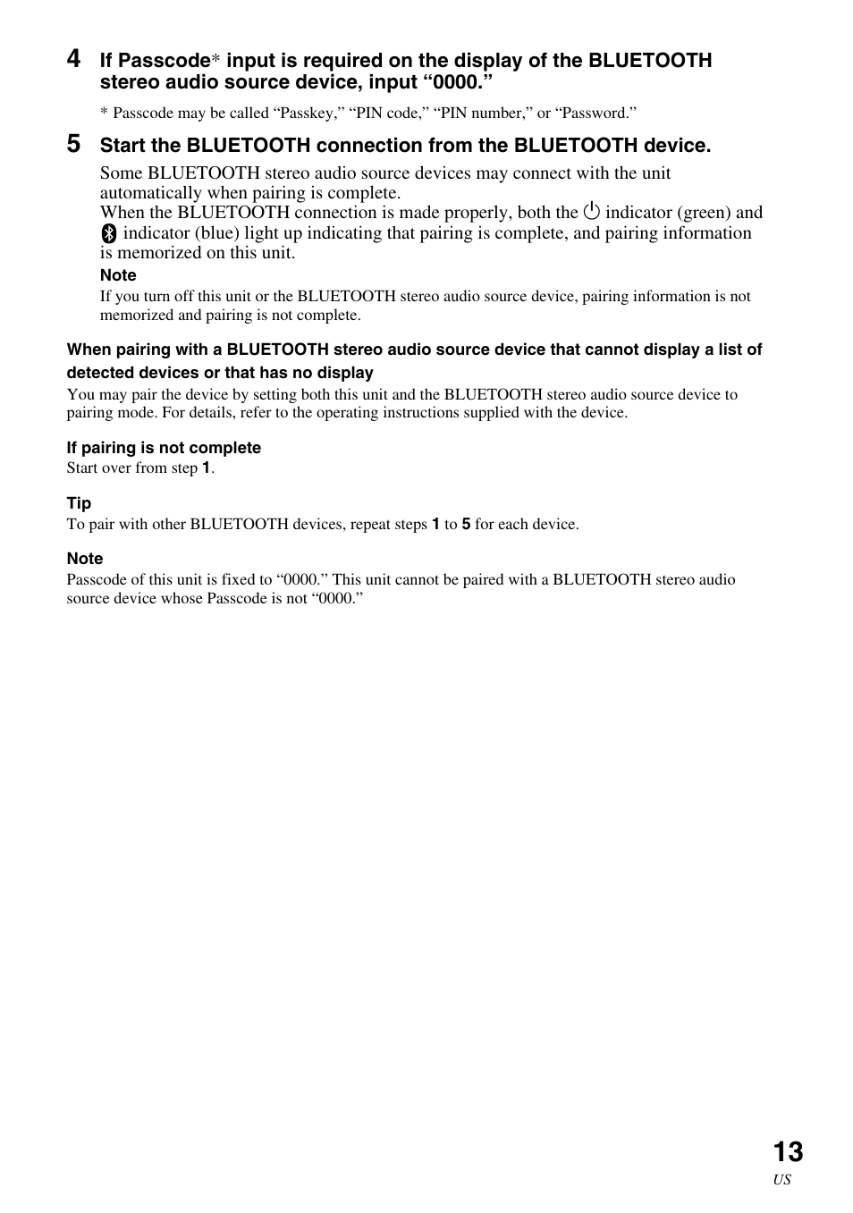Sony HWS-BTA2W User Manual | Page 13 / 68
