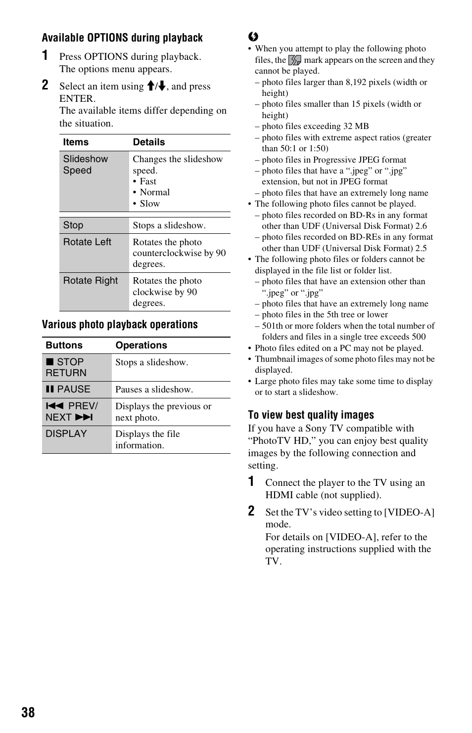Sony BDP-S350 User Manual | Page 38 / 79