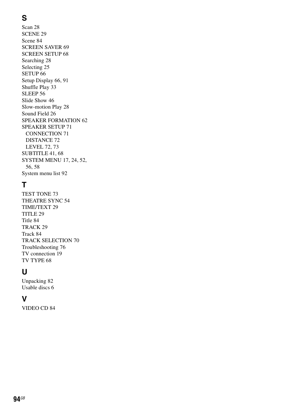 Sony DAV-DZ231 User Manual | Page 94 / 96