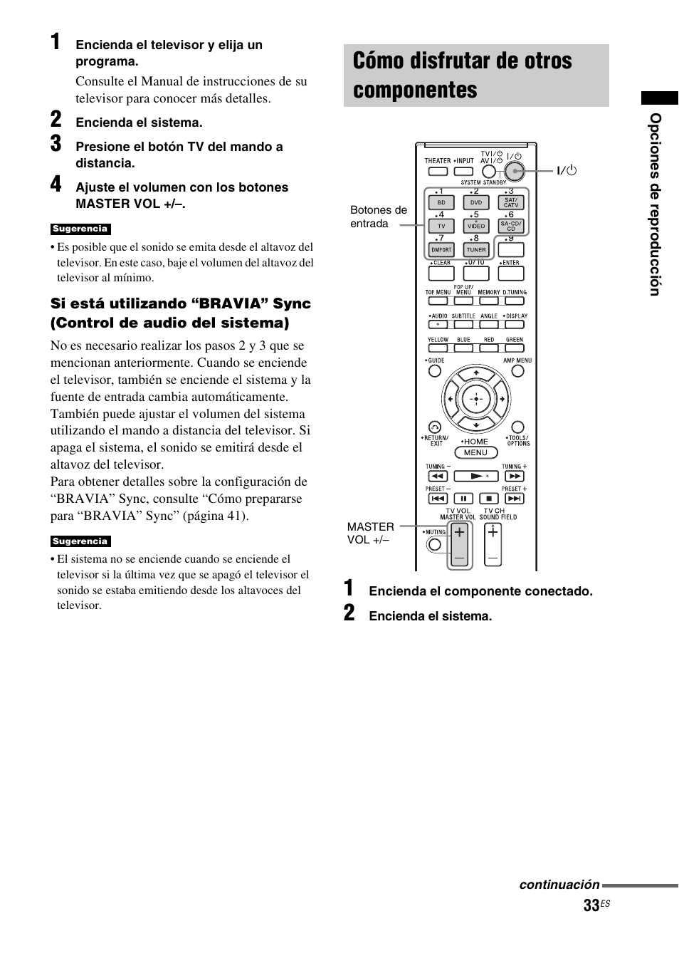 Cómo disfrutar de otros componentes | Sony nenuzhniy User Manual | Page 149 / 180