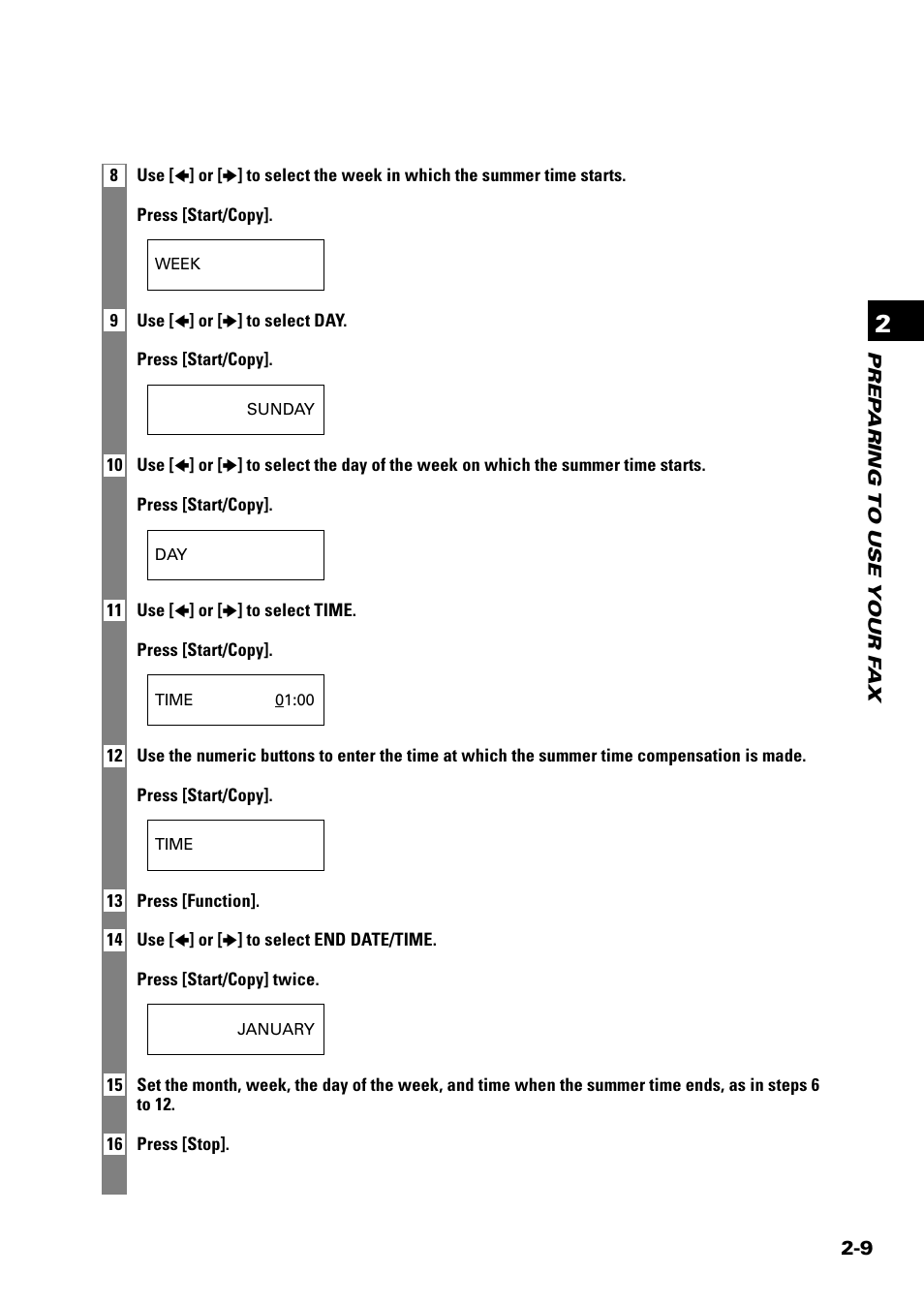 Sony FAX-B140 User Manual | Page 31 / 119
