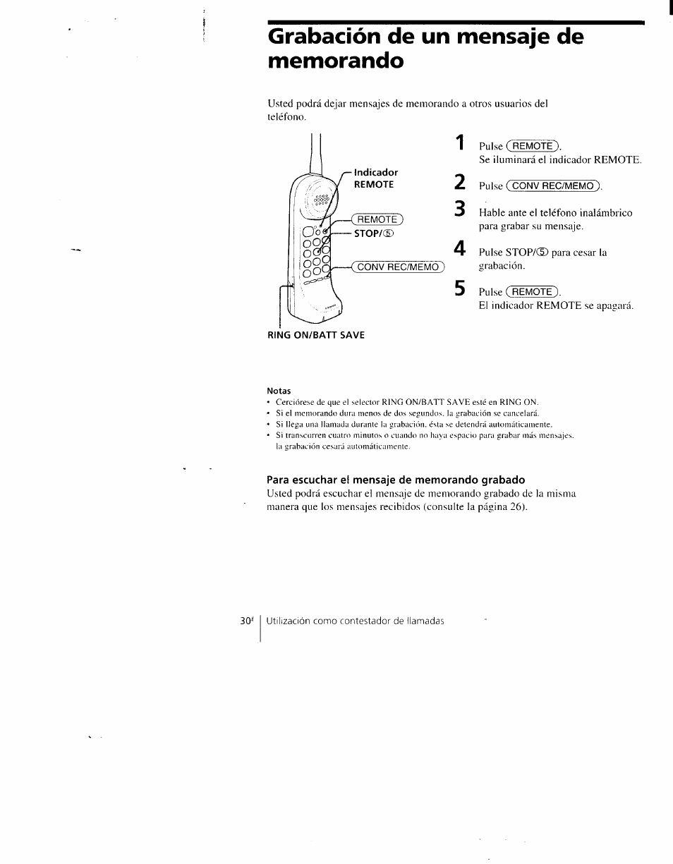 Grabación de un mensaje de memorando | Sony SPP-AQ500 User Manual | Page 71 / 84