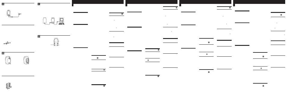 B1 2, Waarschuwing, Kenmerken | Voorzorgsmaatregelen, Stroomvoorziening, Aansluiting, Bediening, Technische gegevens, Varning, Egenskaper | Sony SRS-PC21L User Manual | Page 2 / 2