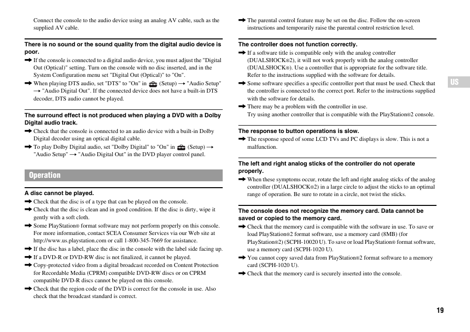 Sony Playstation 2 SCPH-90001 User Manual | Page 19 / 68