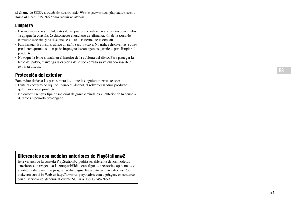 Sony Playstation 2 SCPH-90001 User Manual | Page 51 / 68