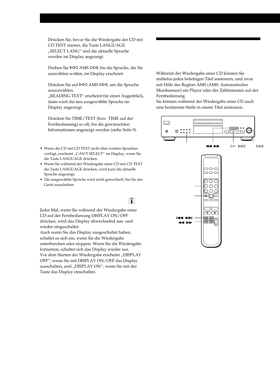 Wiedergeben von cds, Ausschalten der anzeigen im display z | Sony CDP-XB740 User Manual | Page 50 / 84