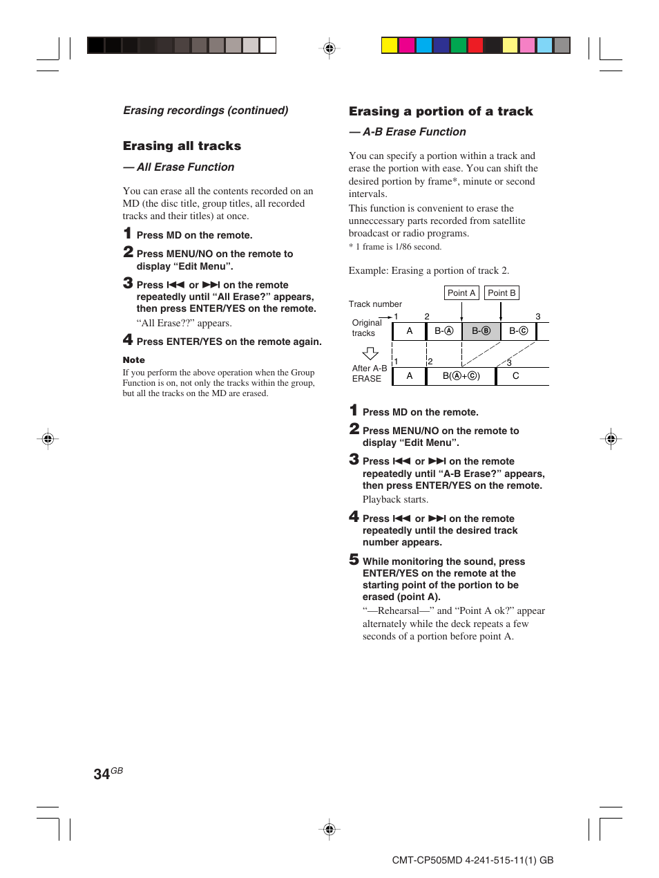 Sony CMT-CP505MD User Manual | Page 34 / 68