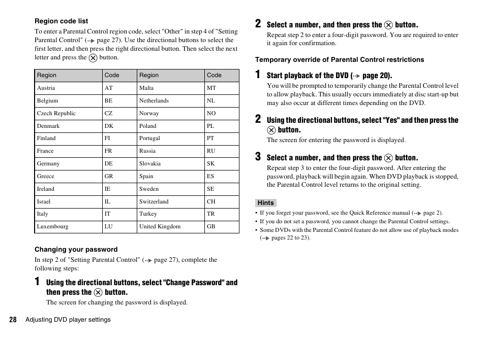 Sony PLAYSTATION 2 SCPH-90004 User Manual | Page 28 / 166