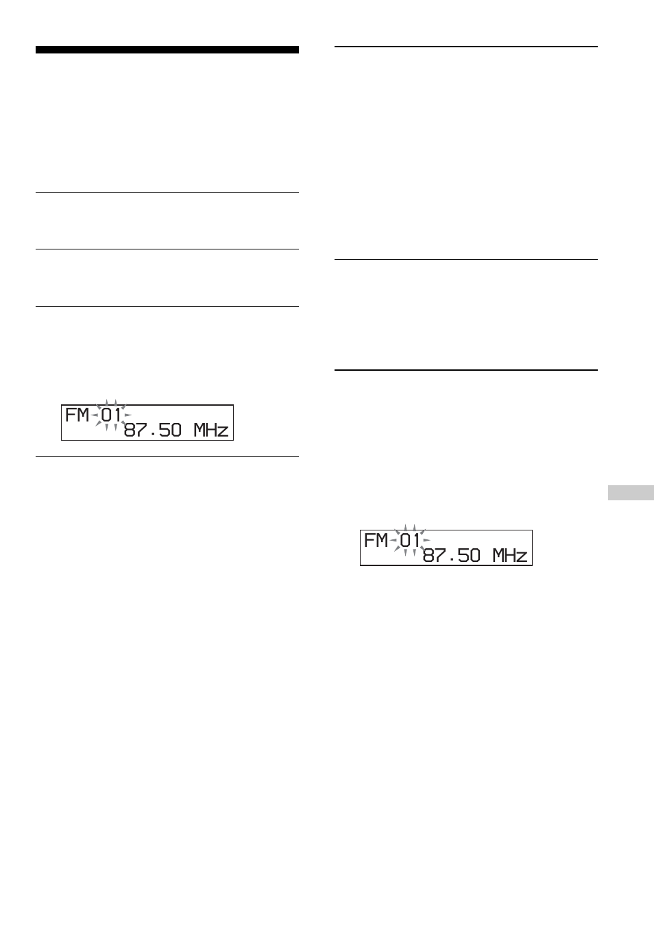 Presetting radio stations | Sony NF401 User Manual | Page 27 / 40