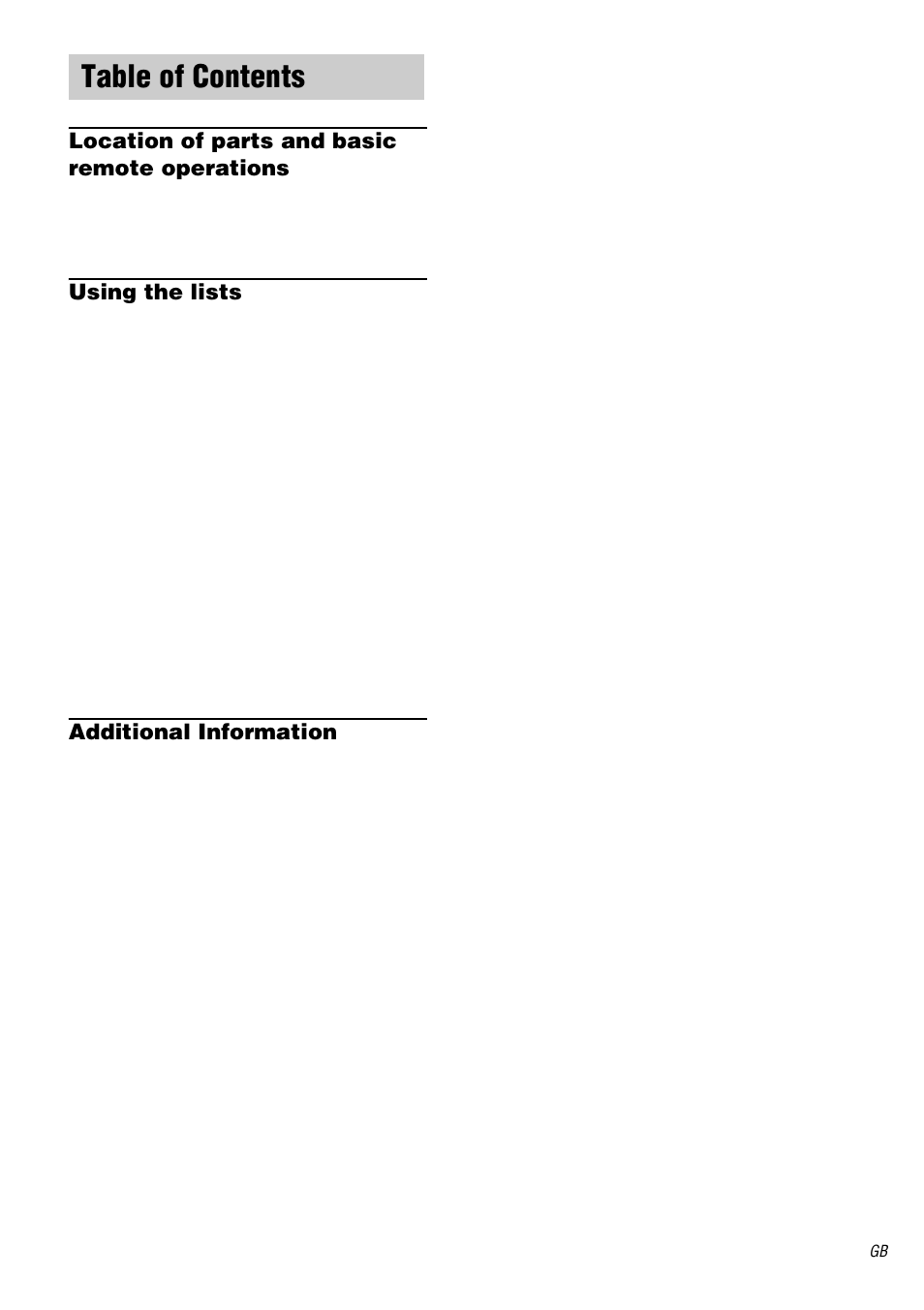 Sony RM-LJ312 User Manual | Page 3 / 28