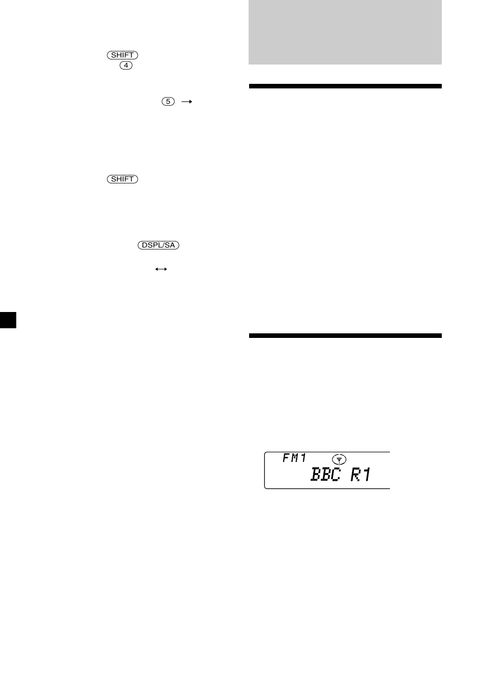 Panorâmica da função rds, Visualização do nome da estação | Sony CDX-C8850R User Manual | Page 102 / 176
