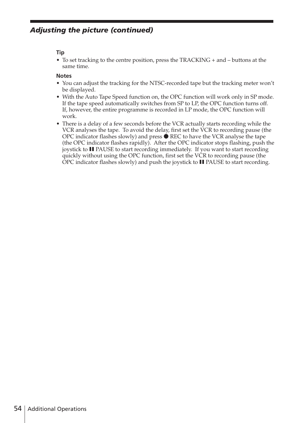 Sony SLV-E780EN/EG User Manual | Page 54 / 72
