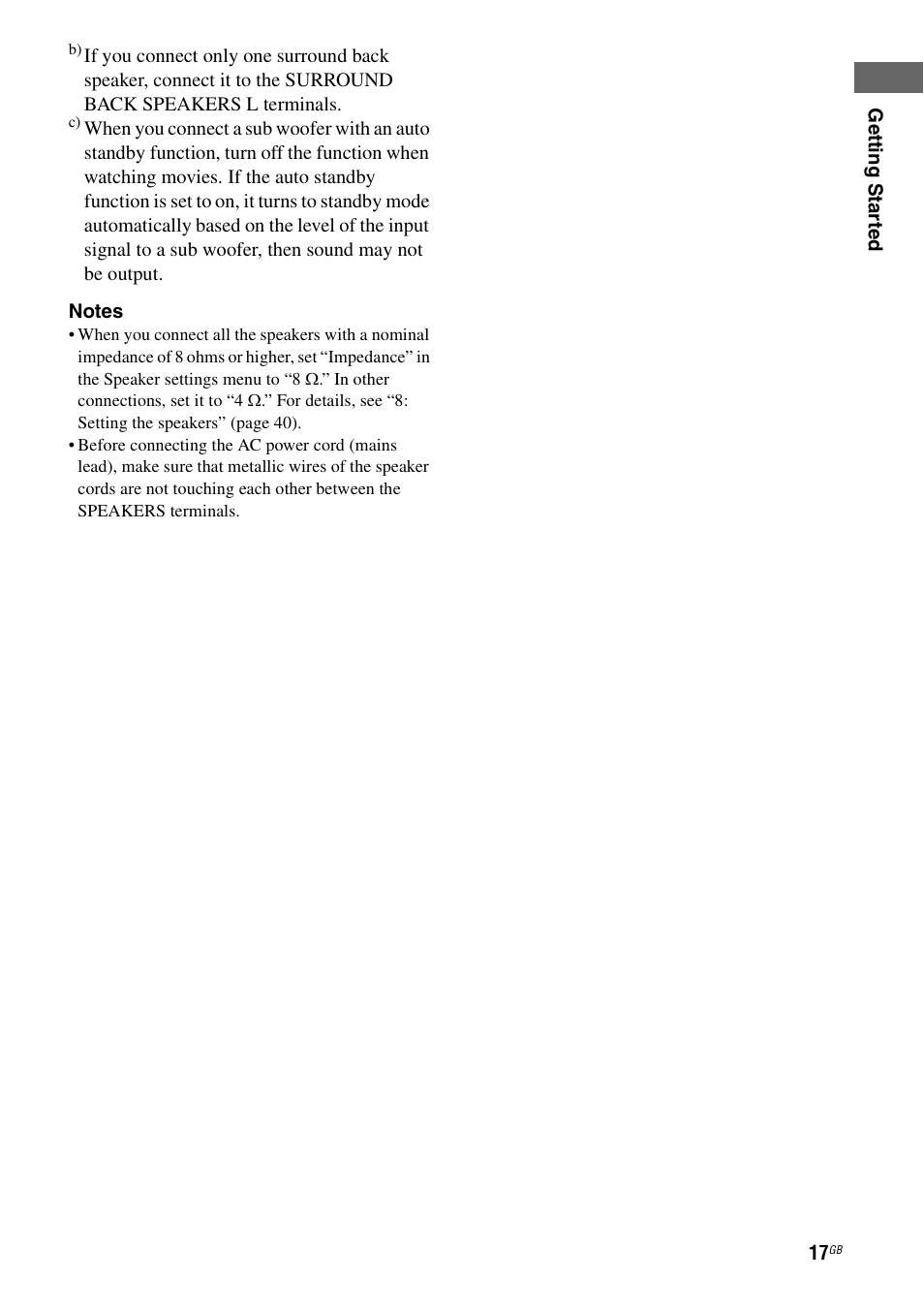 Sony STR-DG1100 User Manual | Page 17 / 130