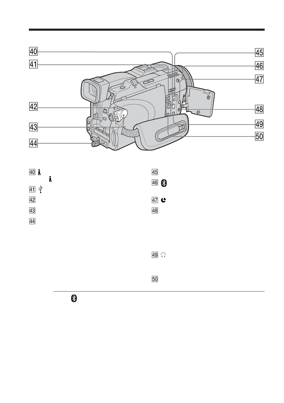 Rg rj t; rl rk rs r; ra rd rf rh | Sony TRV80 User Manual | Page 214 / 220