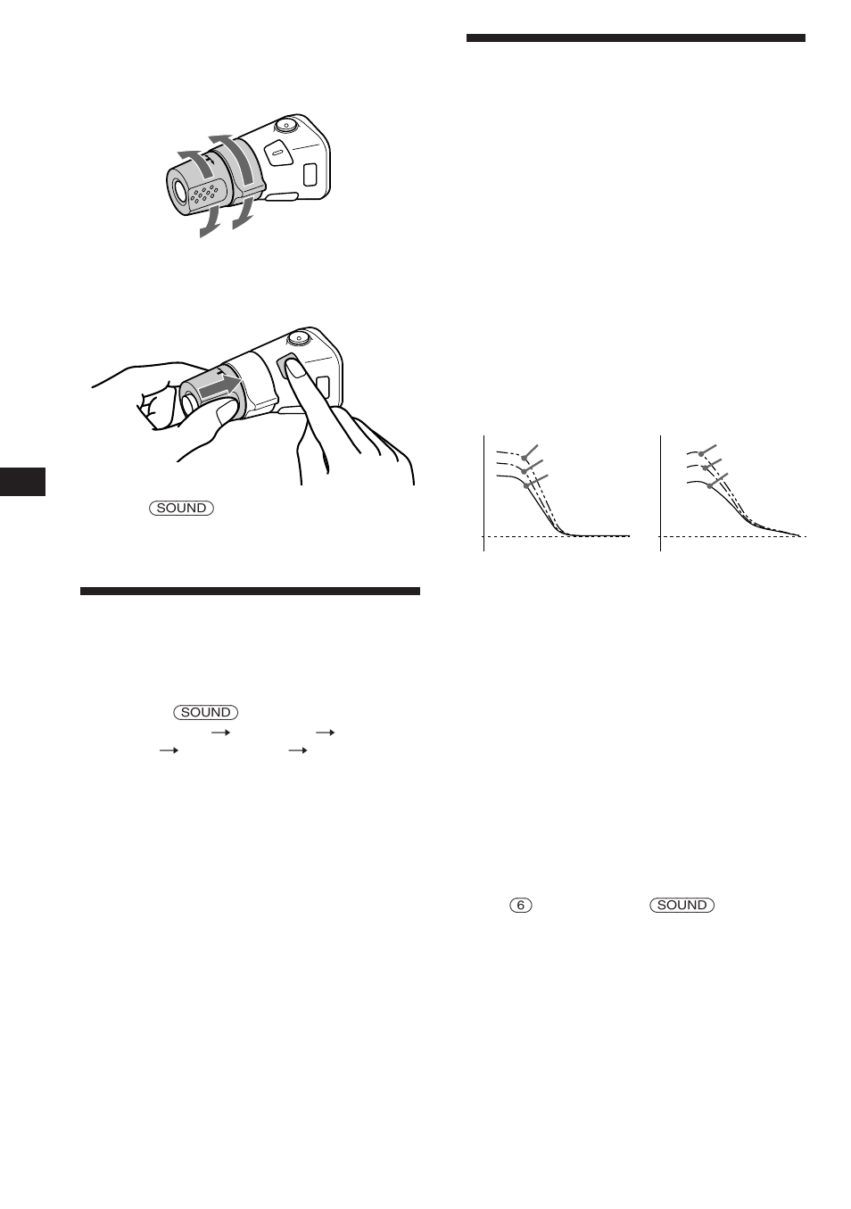 Changing the sound and beep tone, Adjusting the sound characteristics | Sony WX-C570 User Manual | Page 10 / 38