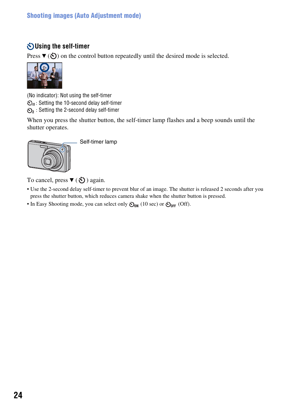 Sony Cyber-shot 4-121-439-11(1) User Manual | Page 24 / 107