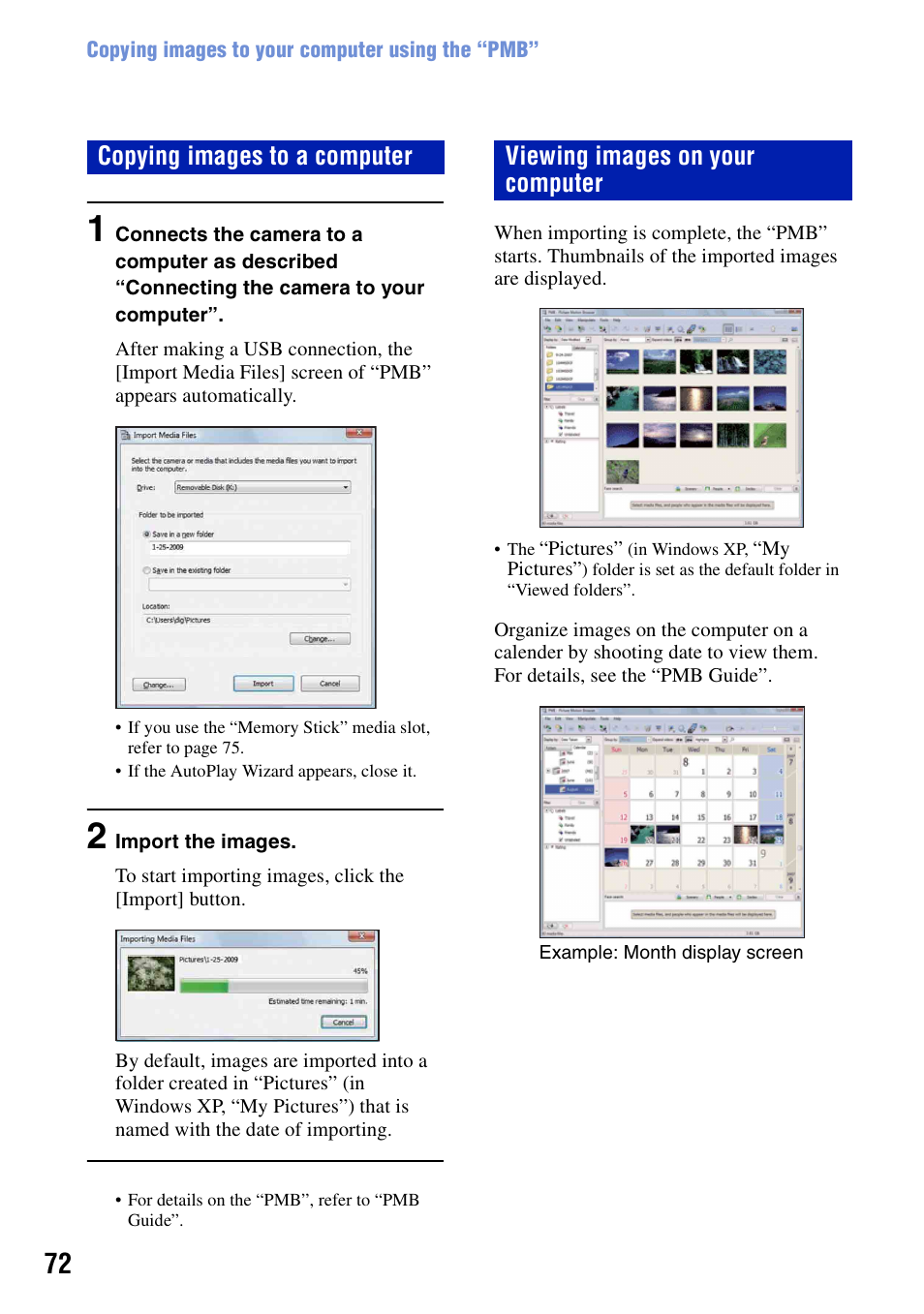 Sony Cyber-shot 4-121-439-11(1) User Manual | Page 72 / 107