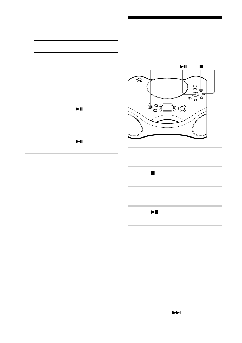 Reproducción de pistas en orden aleatorio, Reproducción aleatoria) | Sony ZS-X3CP User Manual | Page 38 / 56
