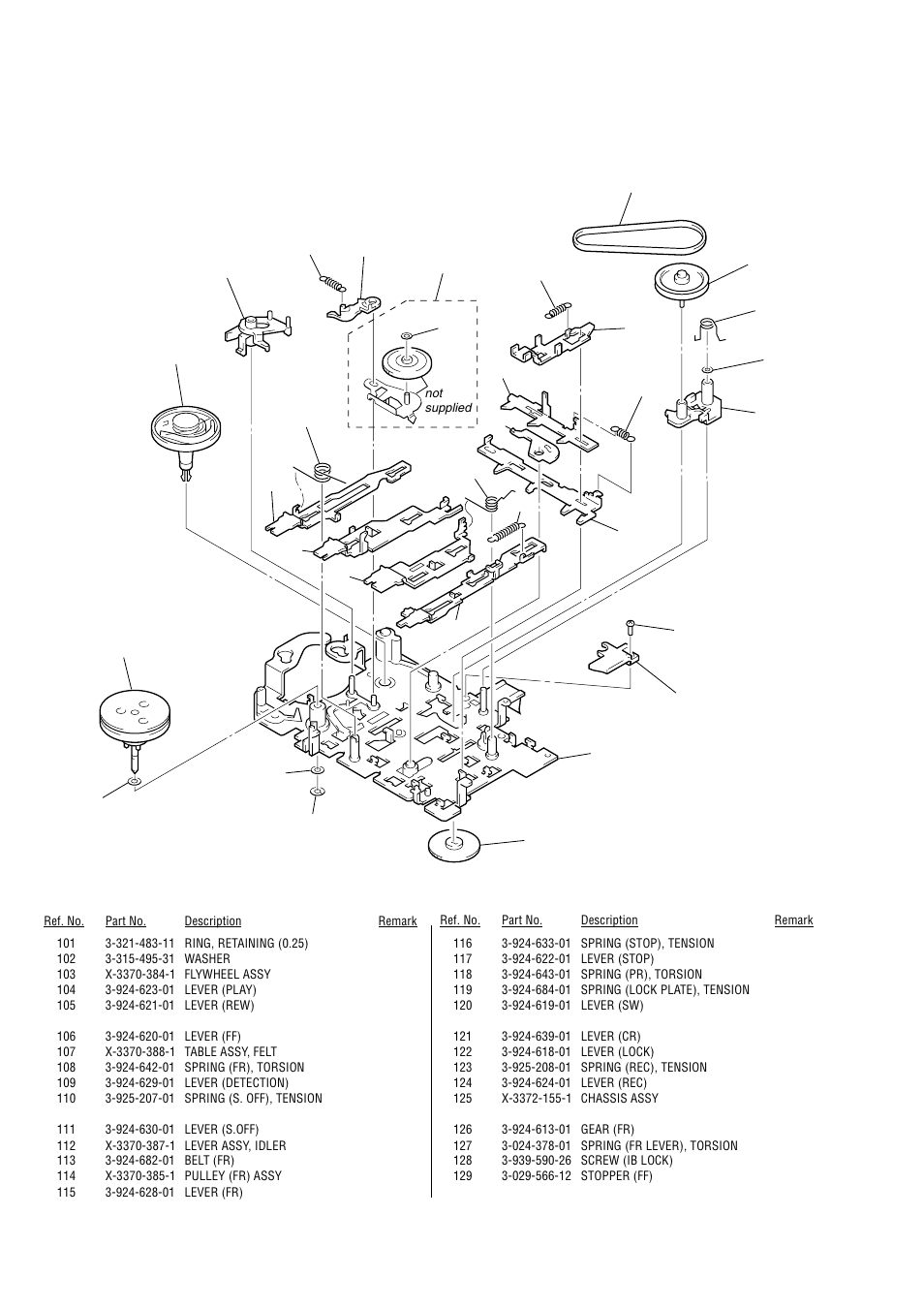 Mechanism deck section-2 (mt-20dv-118) | Sony TCM-23DV User Manual | Page 14 / 16