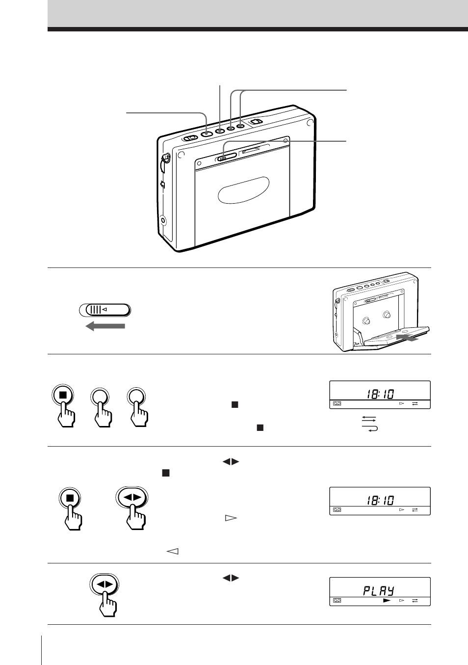 Lecture d’une cassette | Sony ICF-SW1000TS User Manual | Page 52 / 222