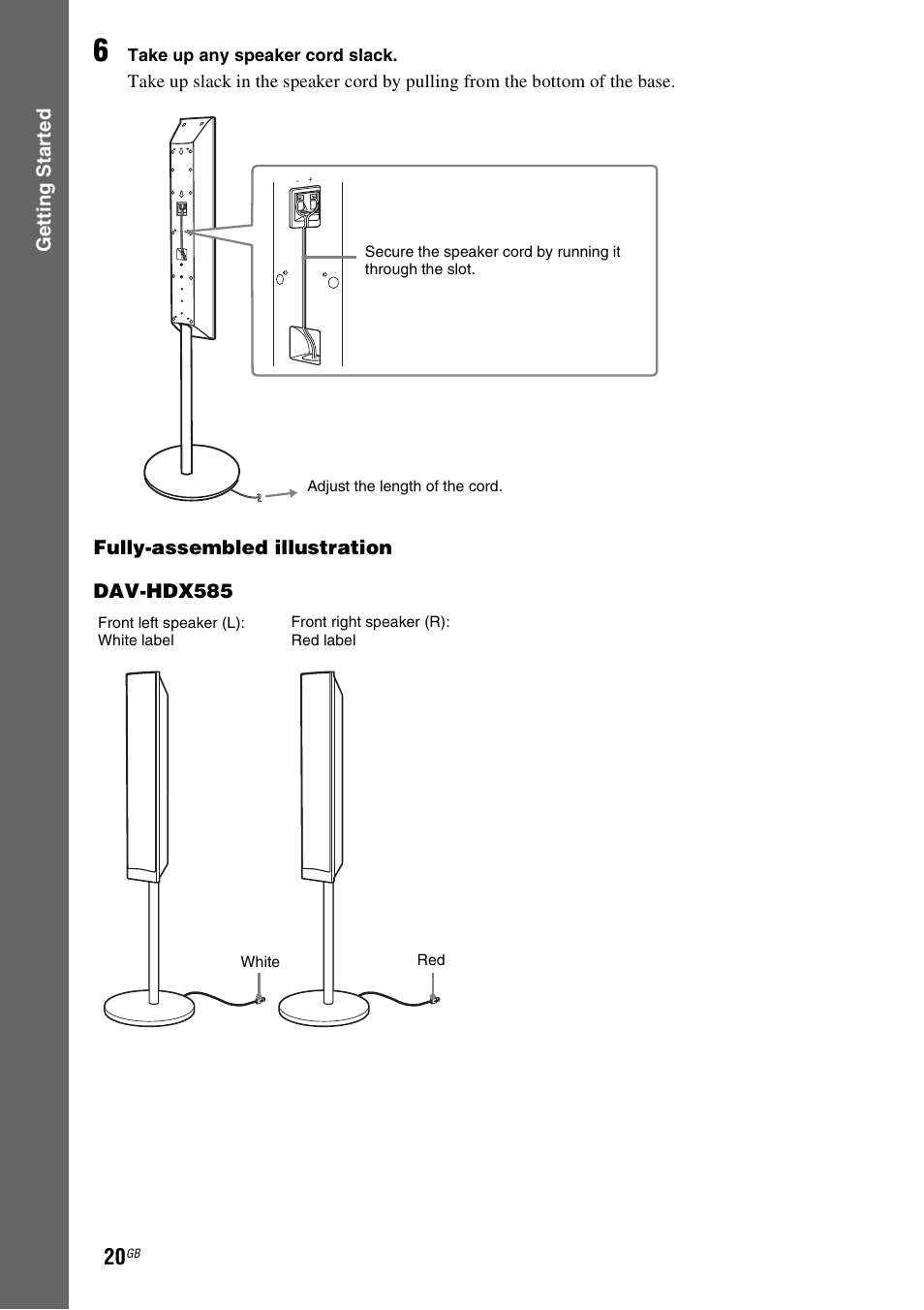 Sony DAV-HDX685 User Manual | Page 20 / 116
