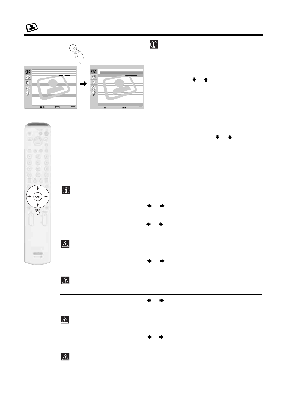 Le menu contrôle de l'image | Sony KE-P37XS1 User Manual | Page 160 / 196
