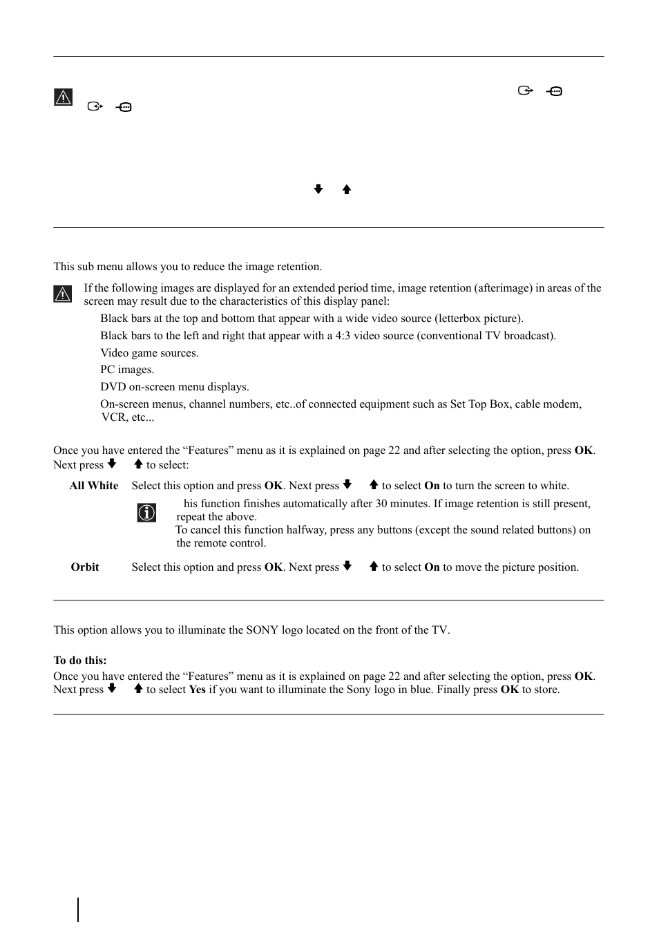 Sony KE-P37XS1 User Manual | Page 24 / 196
