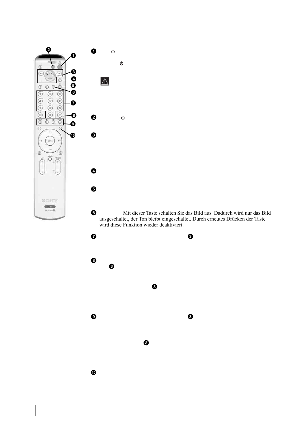 Die fernbedienung | Sony KE-P37XS1 User Manual | Page 58 / 196