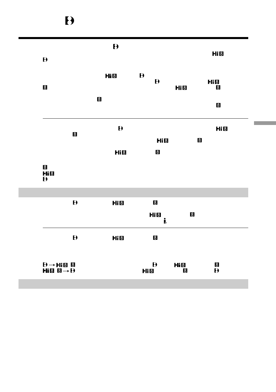 Additional information, Digital8 system, recording, and playback, Digital8 system, recording, and | Playback | Sony GV-D200 User Manual | Page 57 / 76