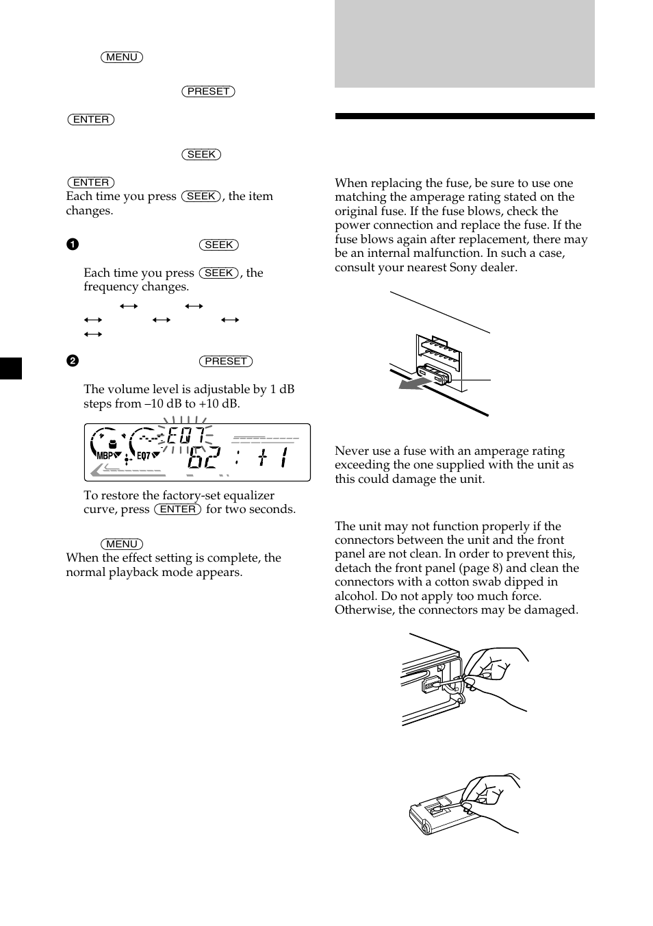 Additional information, Maintenance | Sony CDX-L550X  EN User Manual | Page 18 / 24