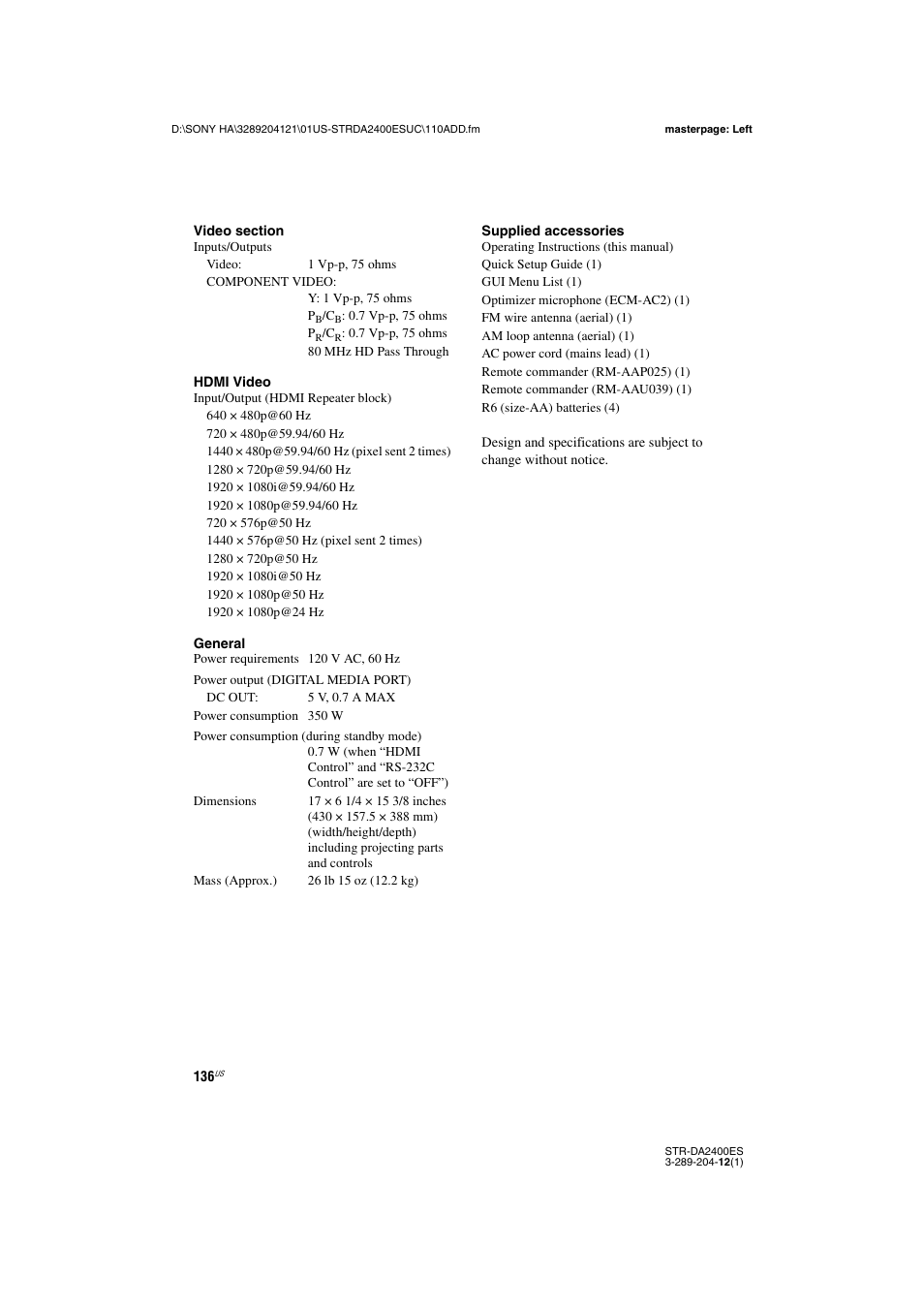 Sony 3-289-204-12(1) User Manual | Page 136 / 140