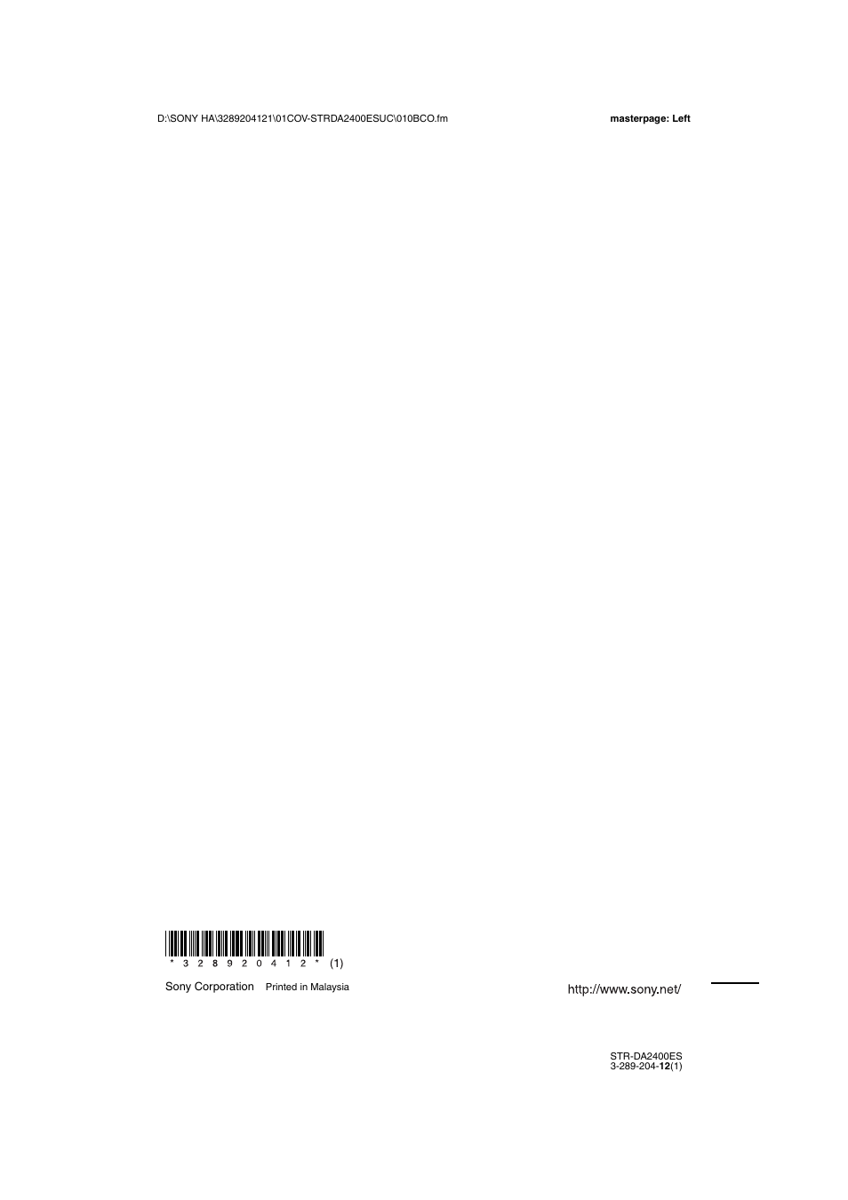 Sony 3-289-204-12(1) User Manual | Page 140 / 140