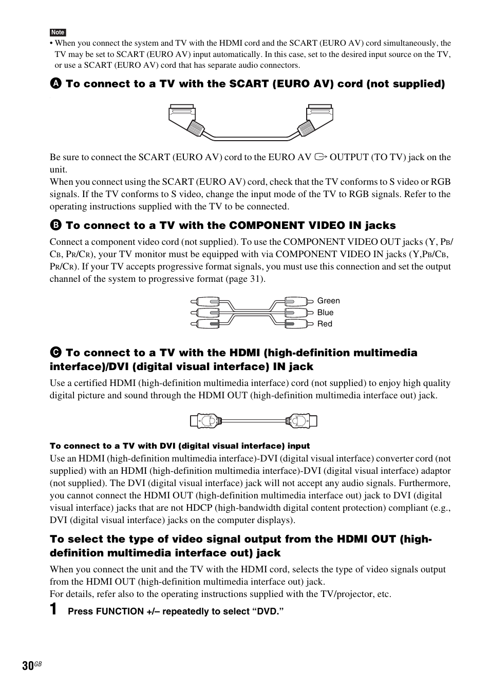 Sony DAV-DZ531W User Manual | Page 30 / 116