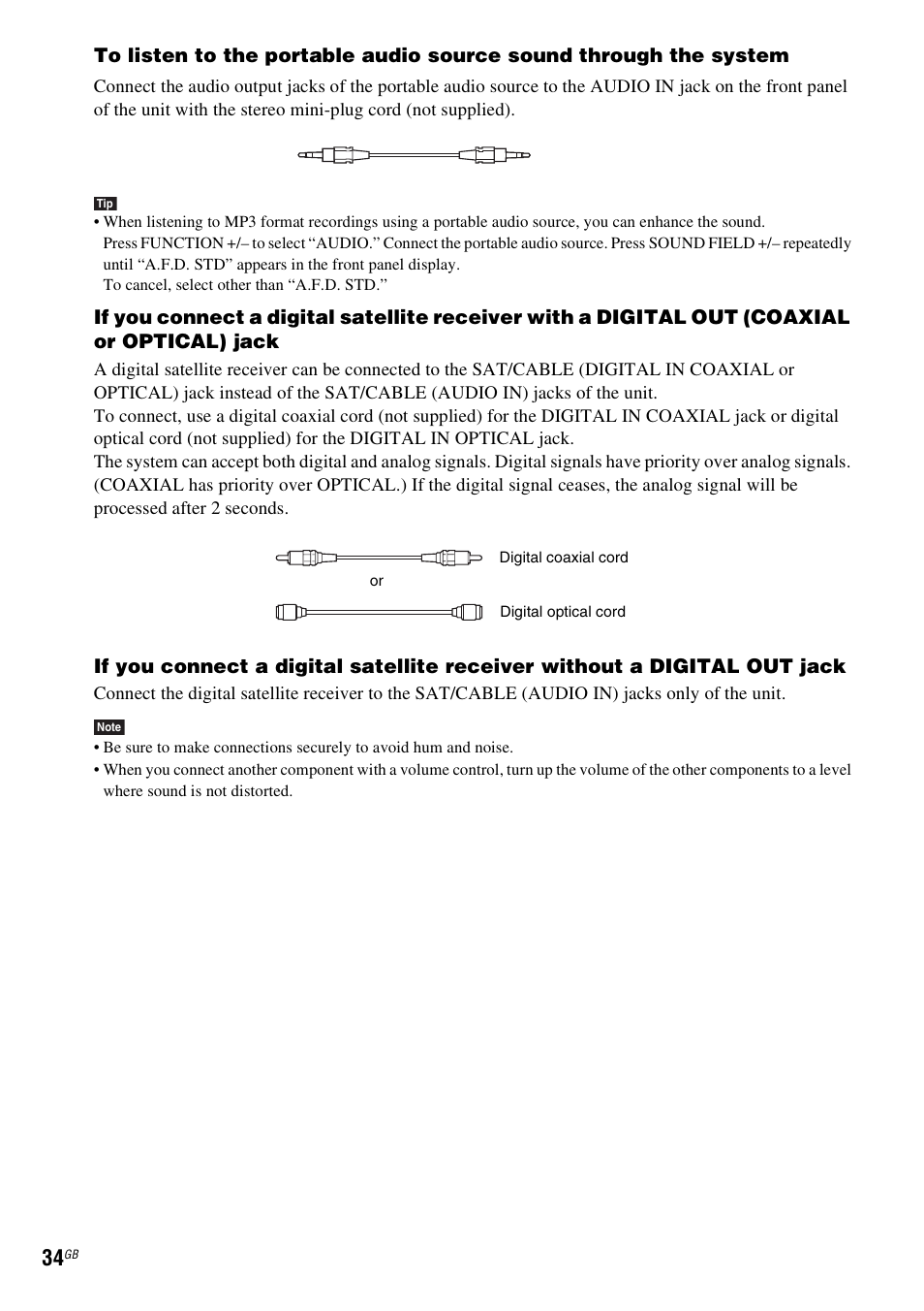 Sony DAV-DZ531W User Manual | Page 34 / 116