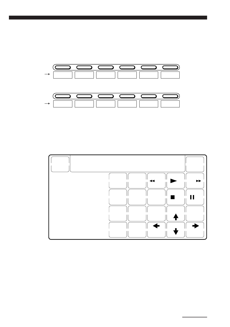 Lcd touch key display table, Keys for each component | Sony RM-AV2000 User Manual | Page 43 / 52