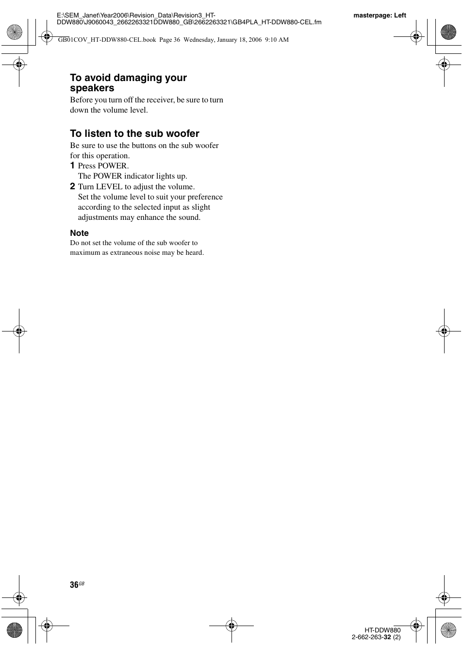 Sony HT-DDW880 User Manual | Page 36 / 80