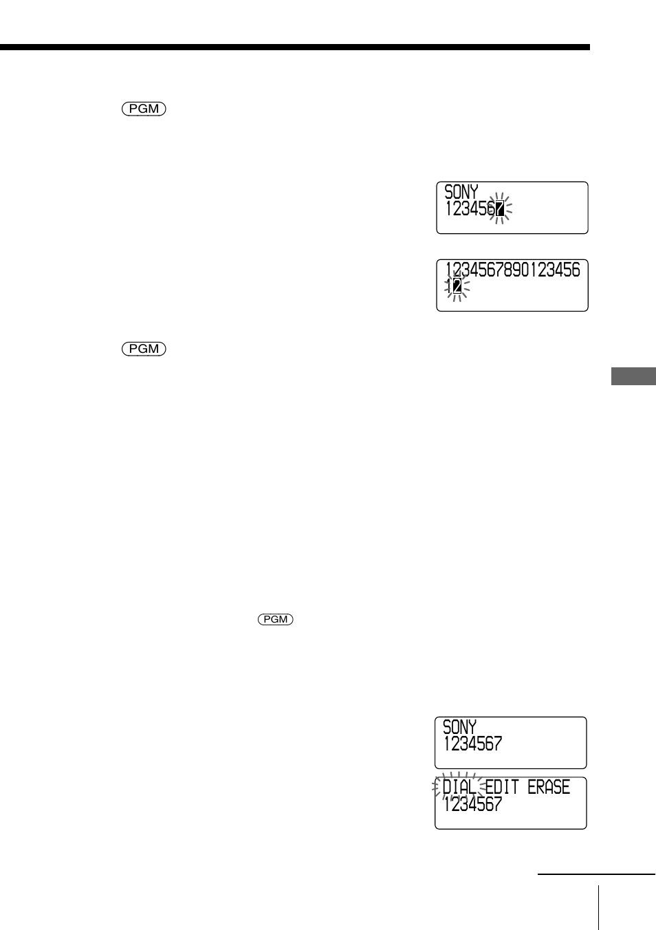 Changing a stored name and/or phone number | Sony SPP-A9171 User Manual | Page 29 / 72