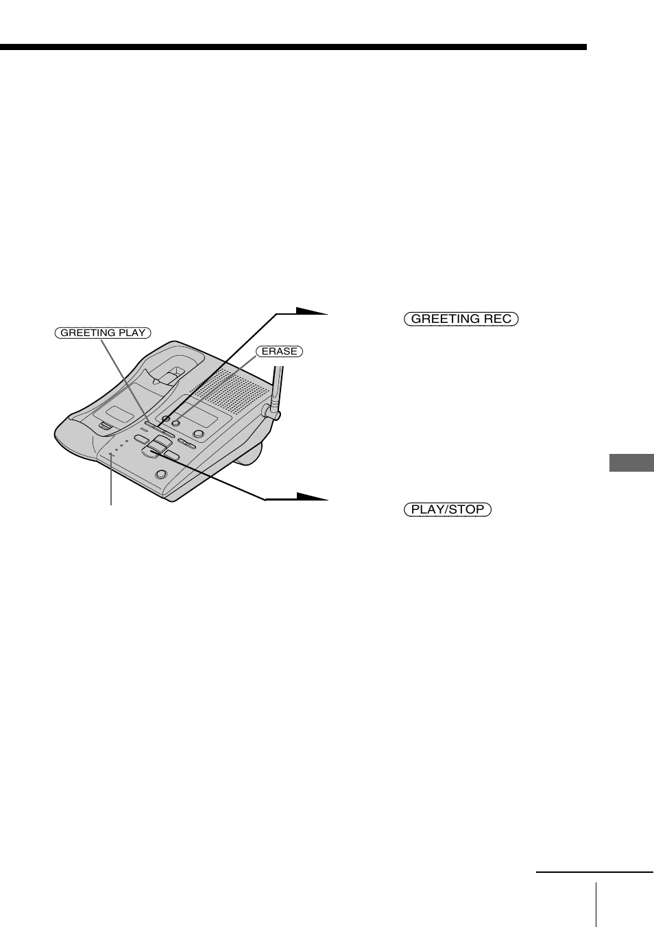 Recording the greeting | Sony SPP-A9171 User Manual | Page 35 / 72