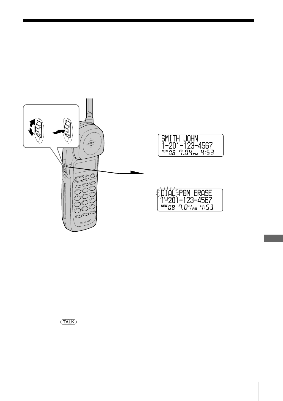 Using the caller id list, Calling back a number from the caller id list | Sony SPP-A9171 User Manual | Page 55 / 72