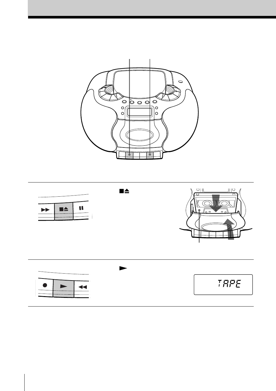 Reproducción de cintas, 8 reproducción de cintas | Sony CFD-E55L User Manual | Page 42 / 72