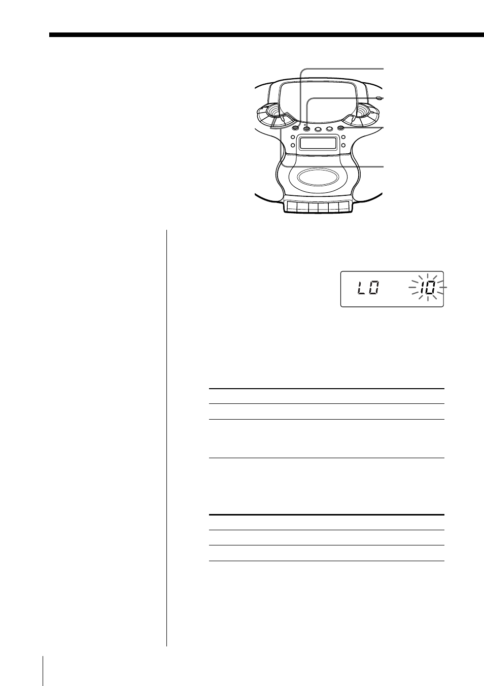 Uso del temporizador de cuenta atrás | Sony CFD-E55L User Manual | Page 58 / 72