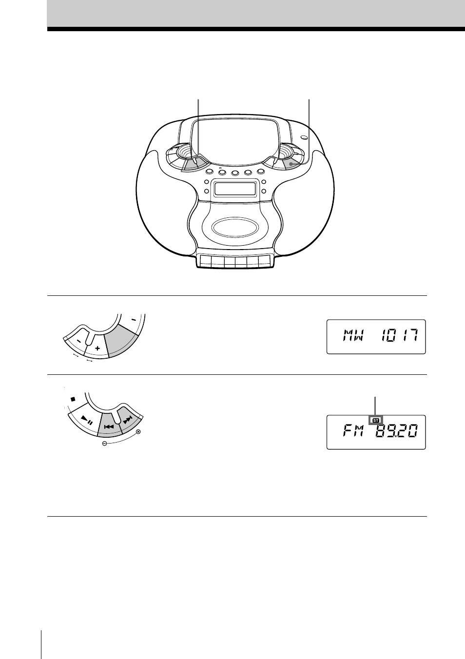 Listening to the radio, 6 listening to the radio | Sony CFD-E55L User Manual | Page 6 / 72