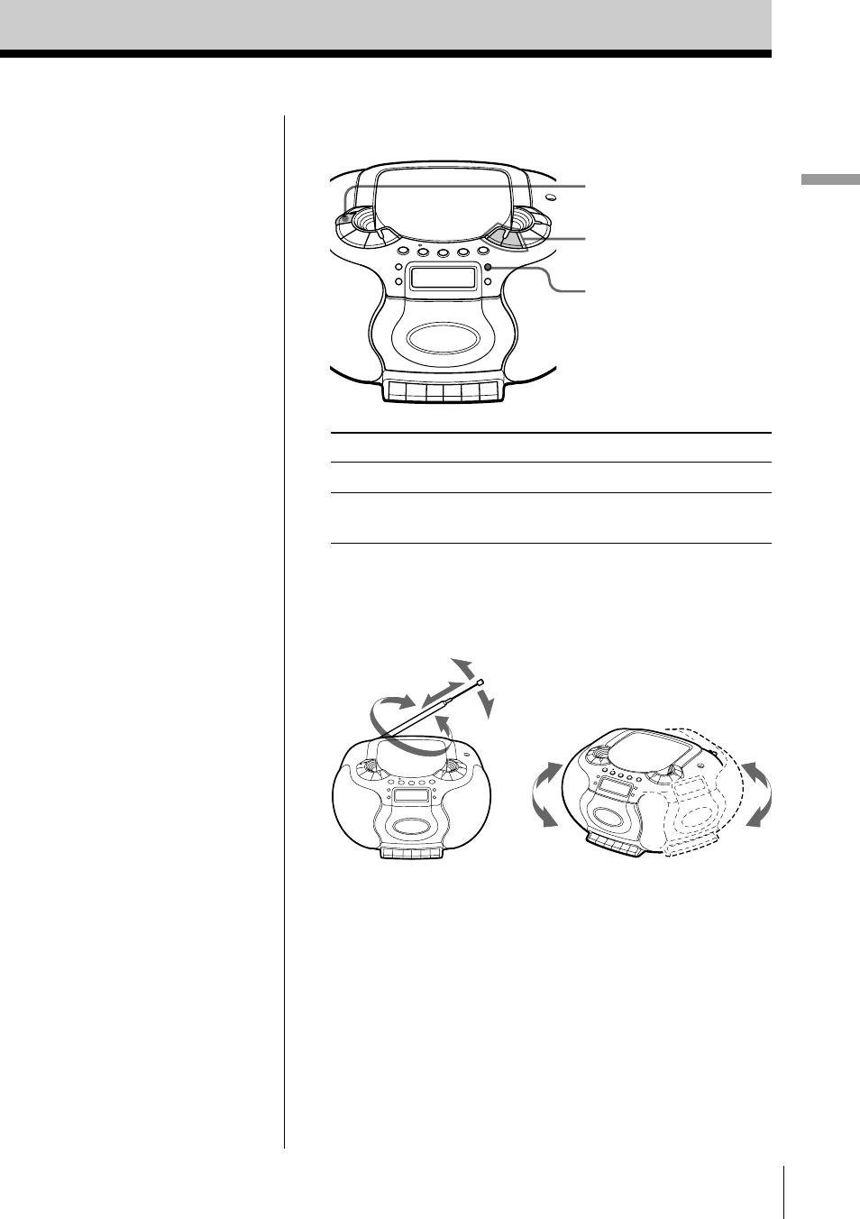 Basic operations 7 | Sony CFD-E55L User Manual | Page 7 / 72