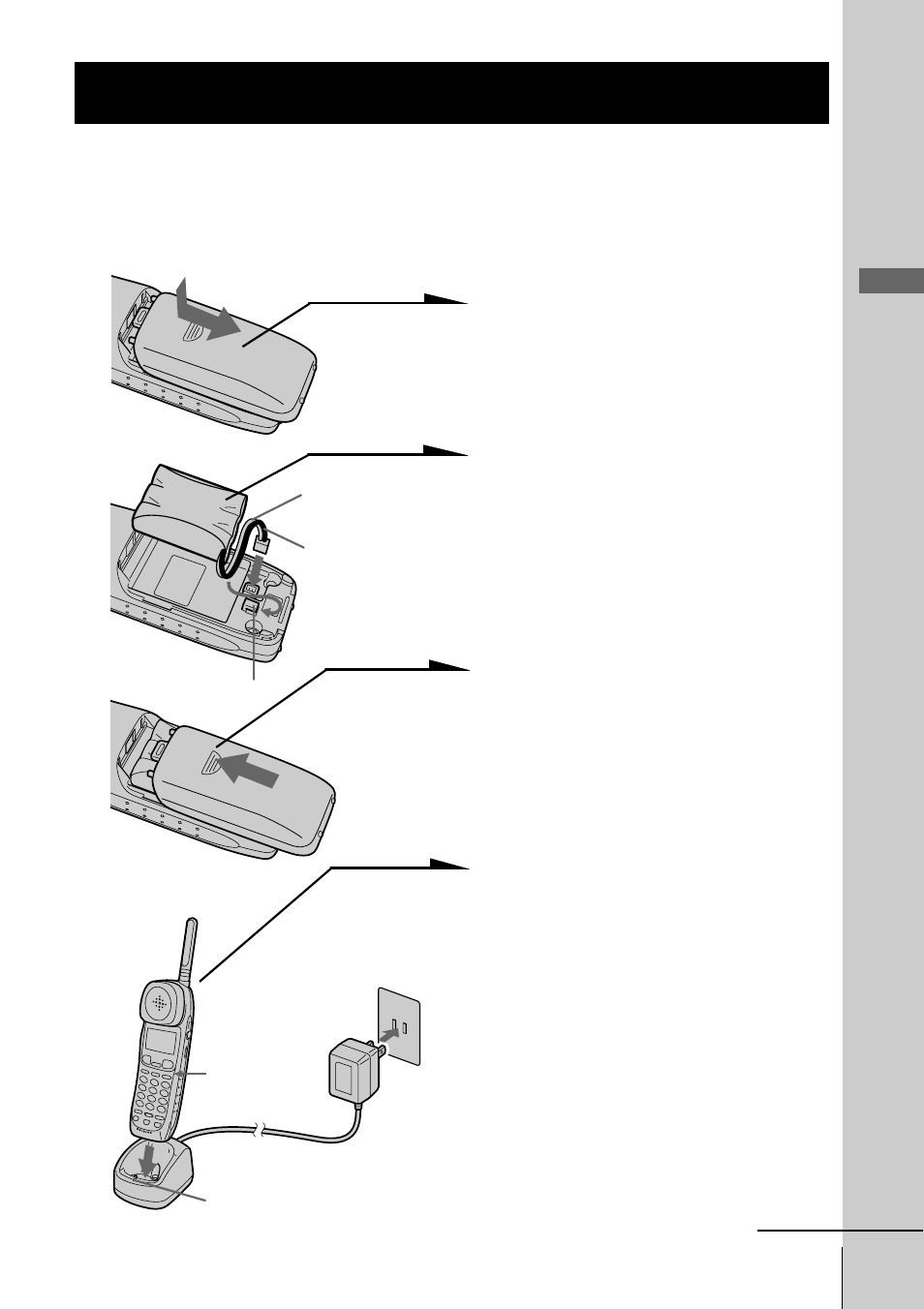 Preparing the battery pack, Step 3: preparing the battery, Pack | Step 3 | Sony spp-s2430 User Manual | Page 11 / 80